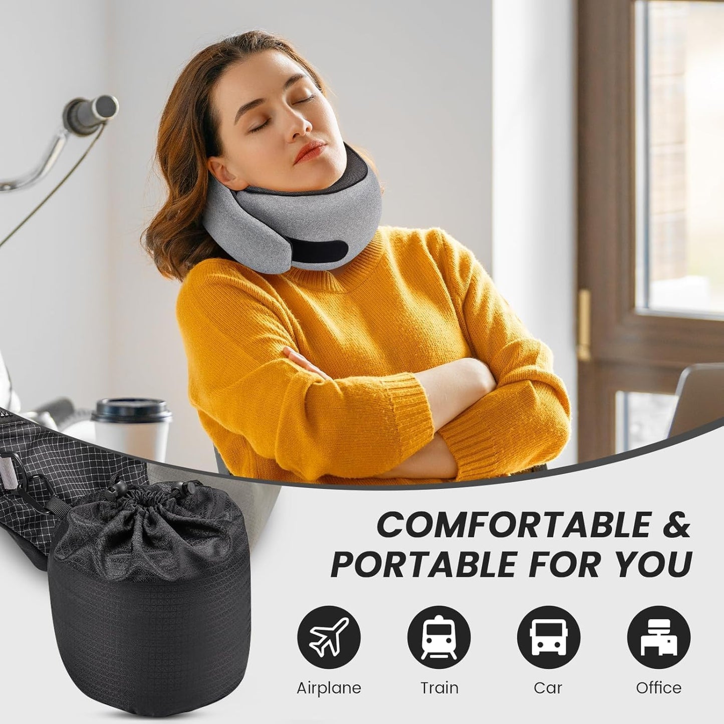 ComfiRelief™ Neck Travel Pillow - Comfy Simplicity