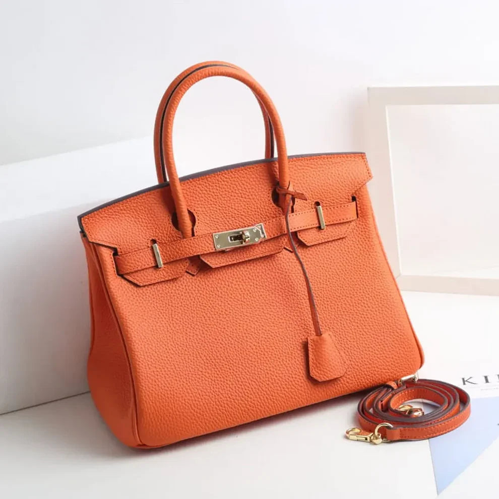 Luxe™ Lederhandtasche