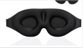 3D Black Sleep Mask - Comfy Simplicity