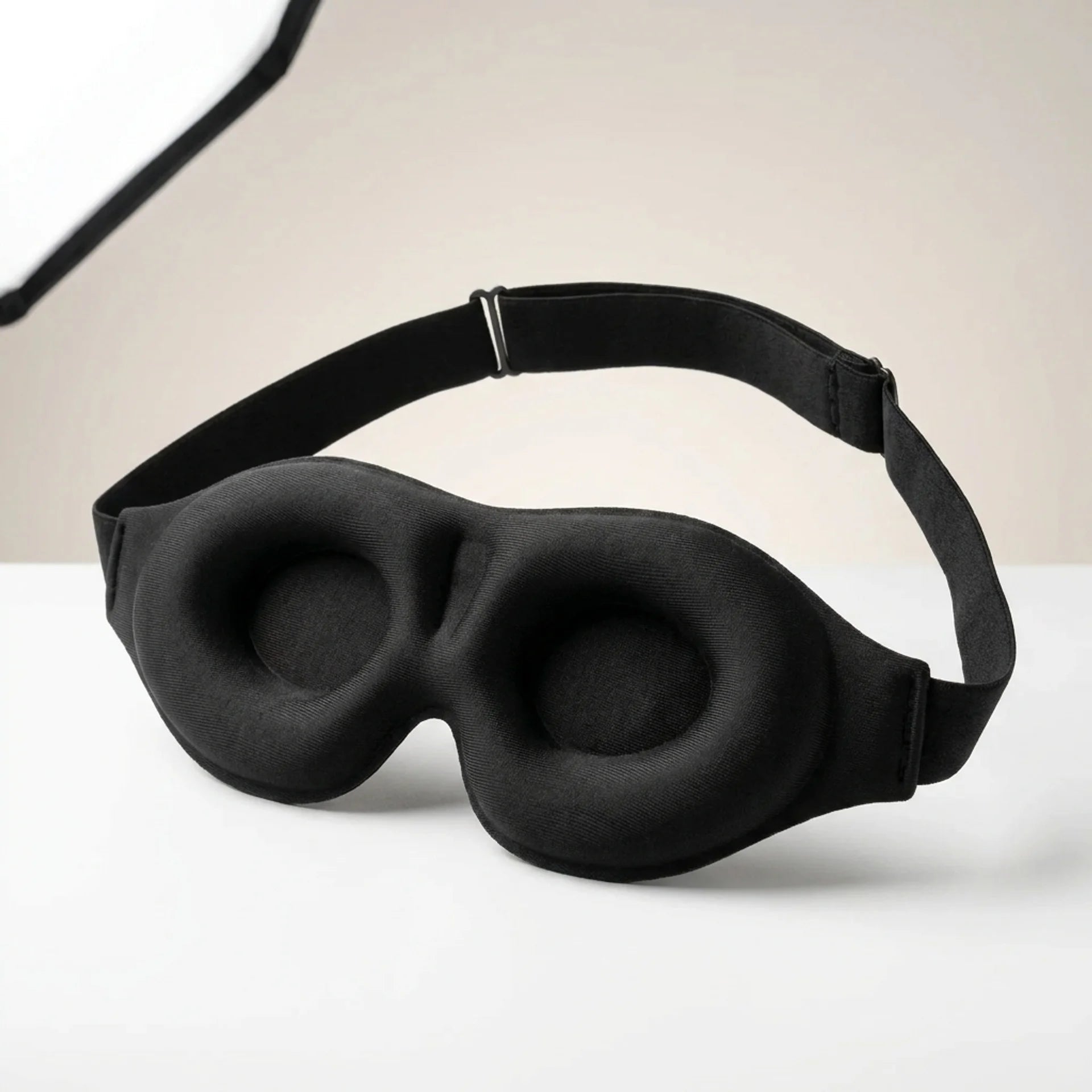 3D Black Sleep Mask - Comfy Simplicity