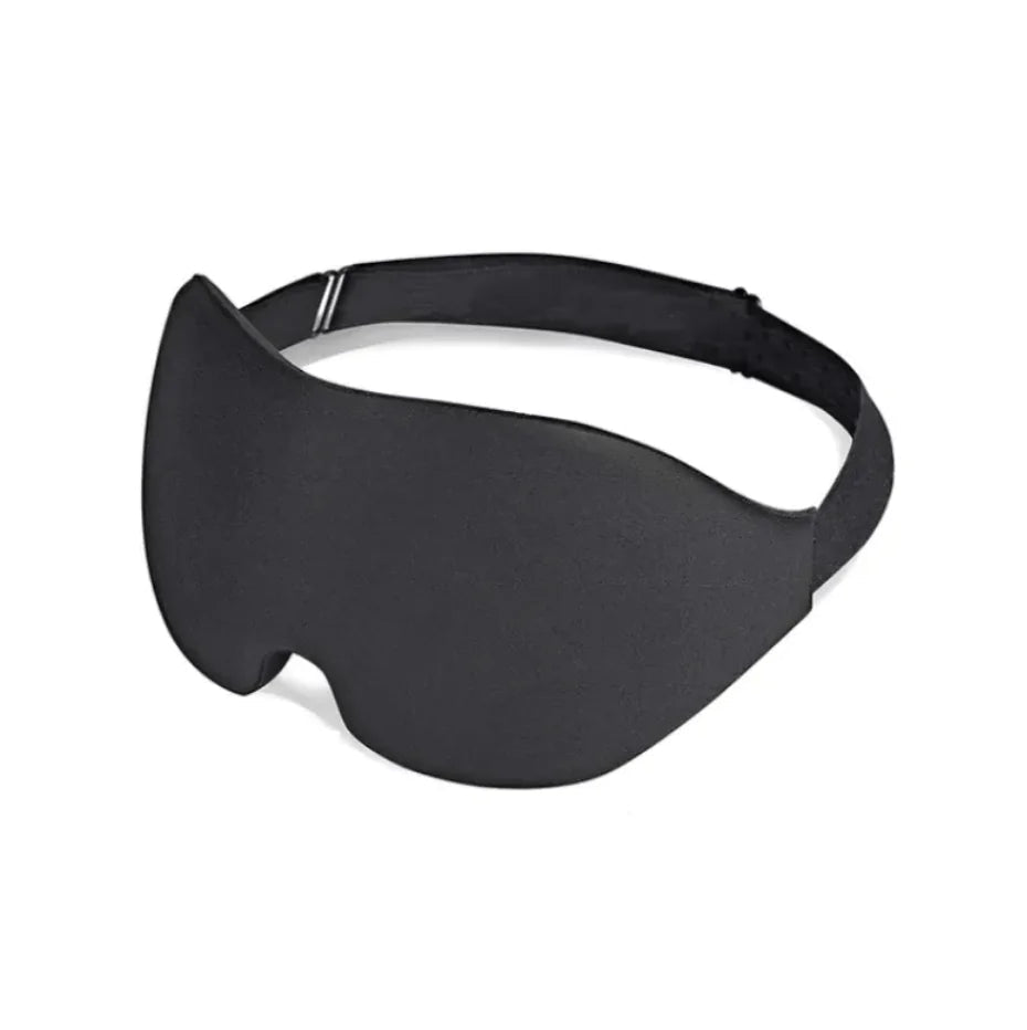 3D Black Sleep Mask - Comfy Simplicity