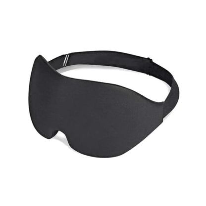 3D Black Sleep Mask - Comfy Simplicity