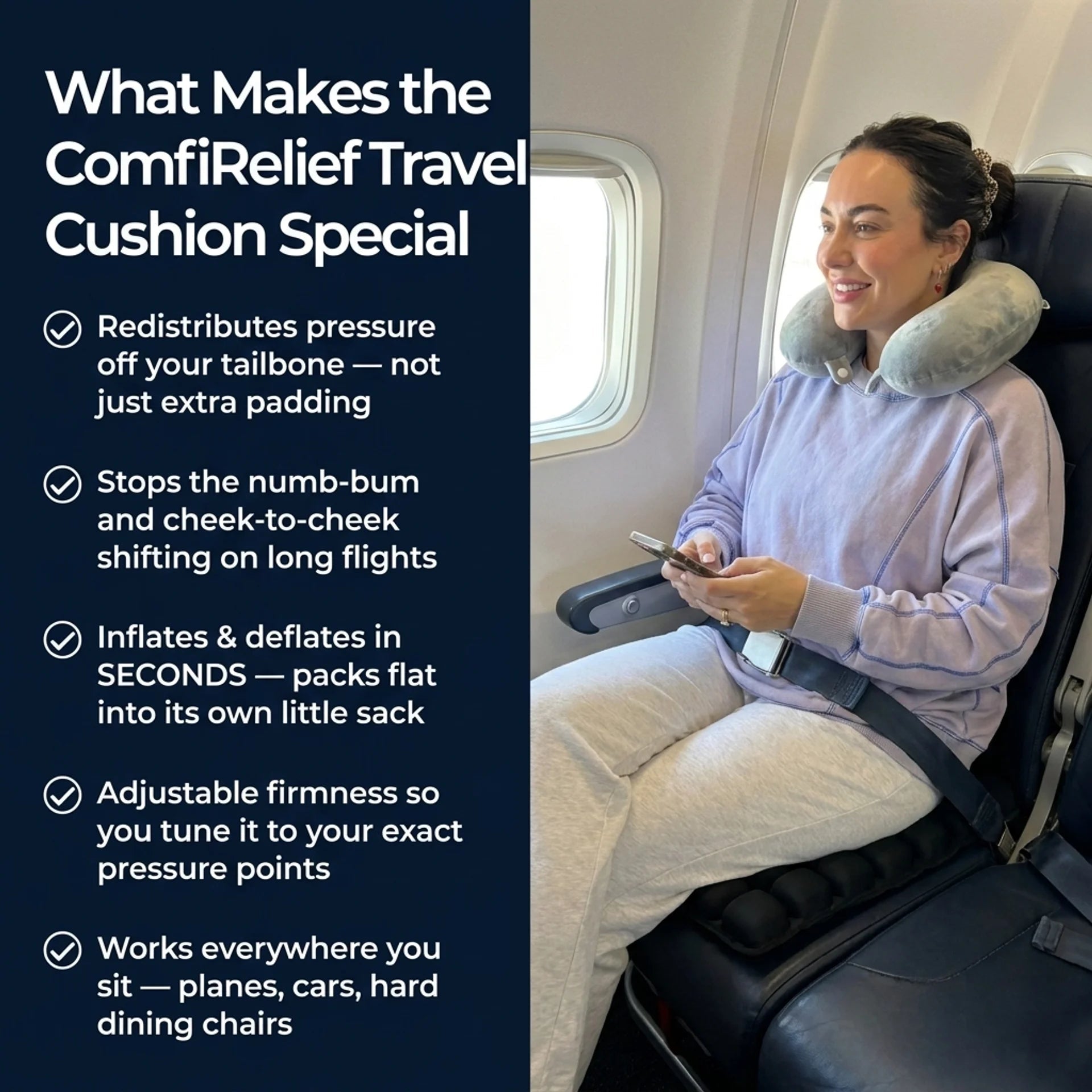 ComfiRelief™ Travel Cushion - Comfy Simplicity
