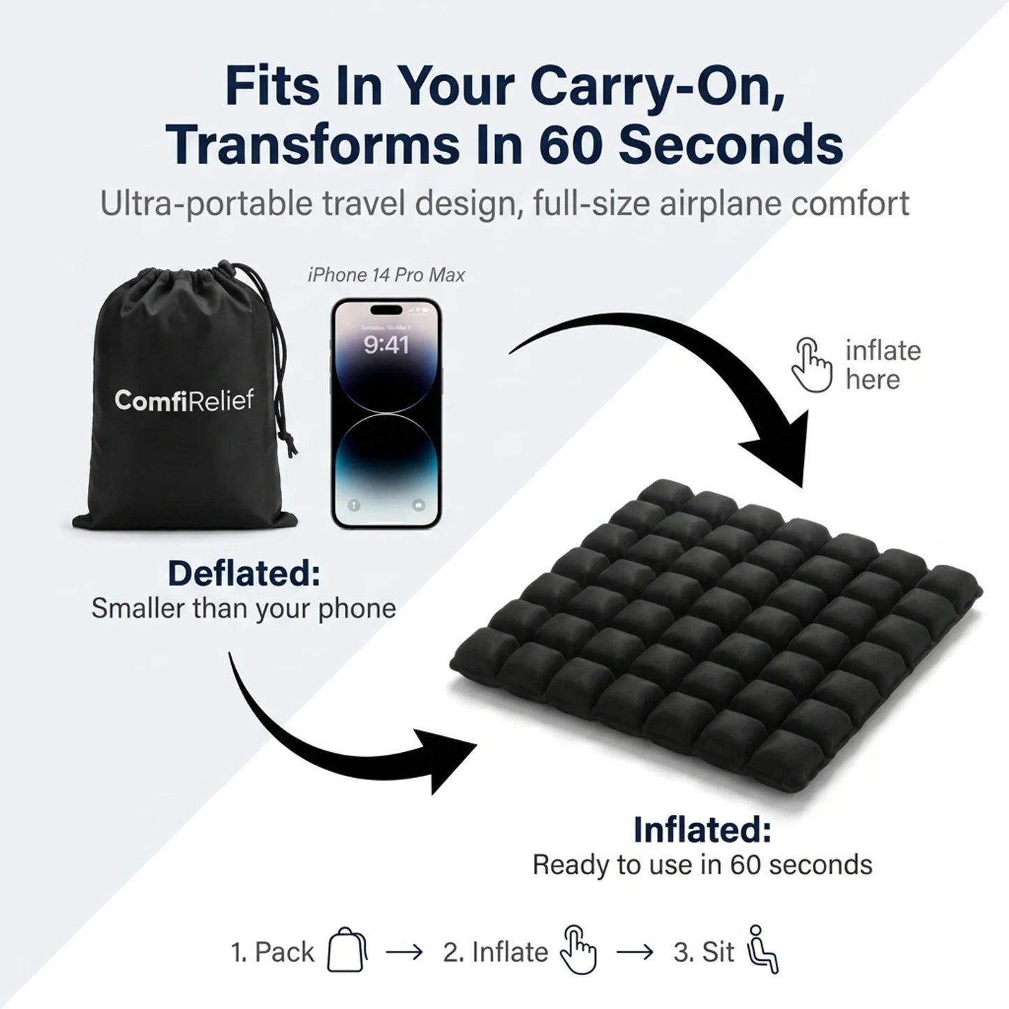 ComfiRelief™ Travel Cushion - Comfy Simplicity