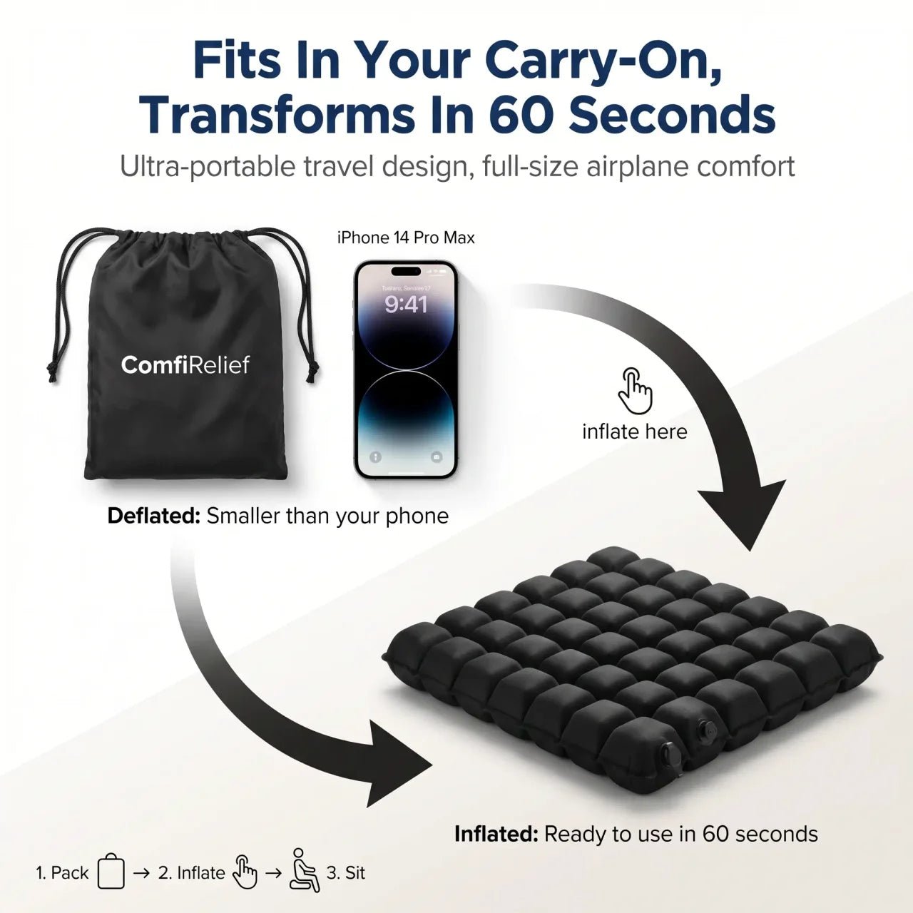 ComfiRelief™ Travel Cushion - Comfy Simplicity