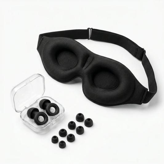 Noise - Reducing Earbuds + Sleep Mask Bundle - Comfy Simplicity